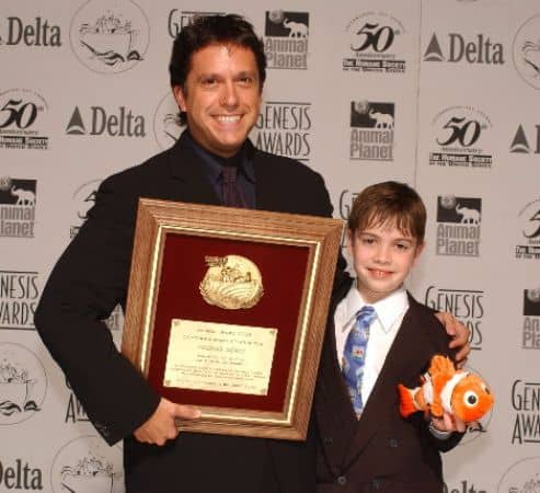 Alexander Gould Winning Award from Finding Nemo