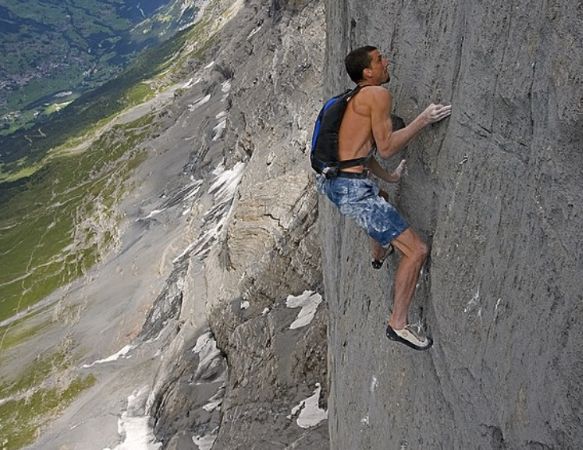 Dean Potter during Rock Climbing