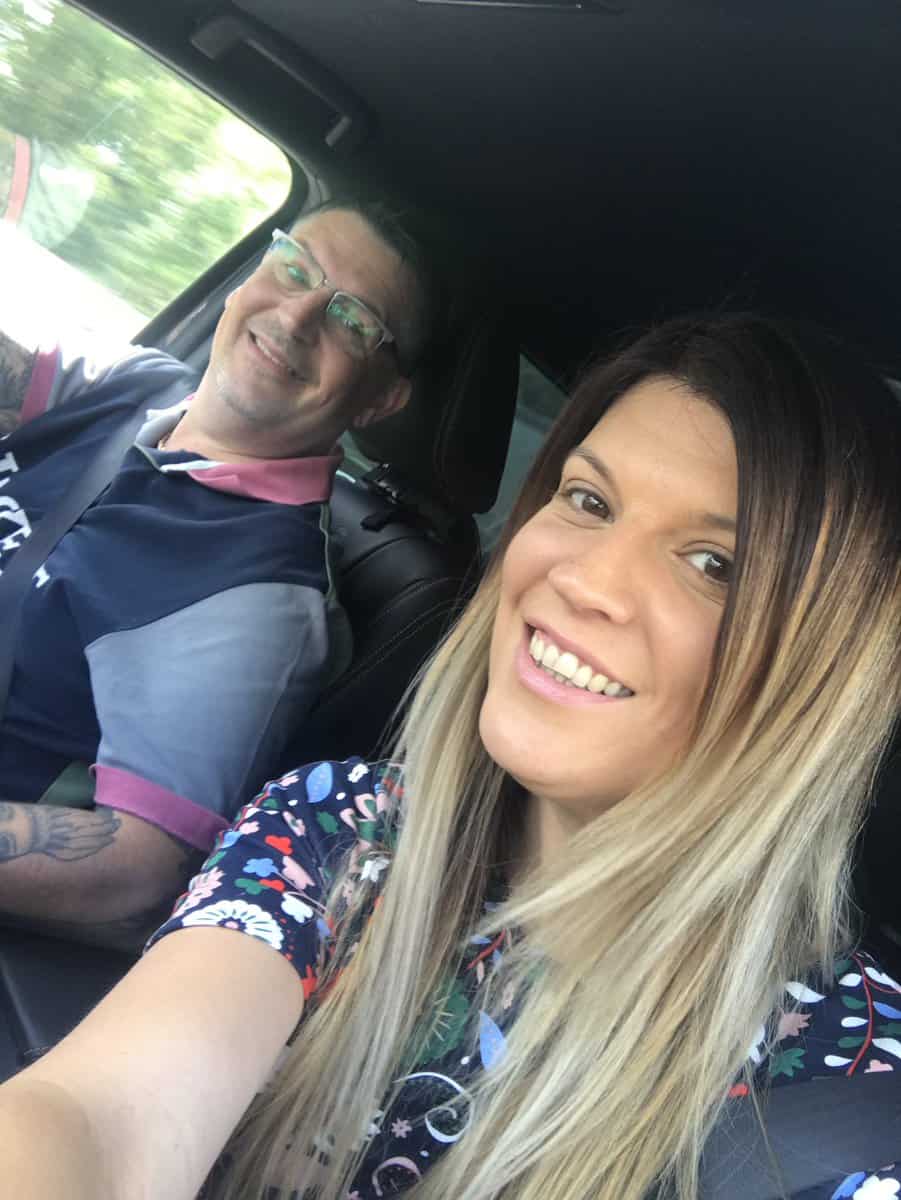 Gary Anderson with his wife