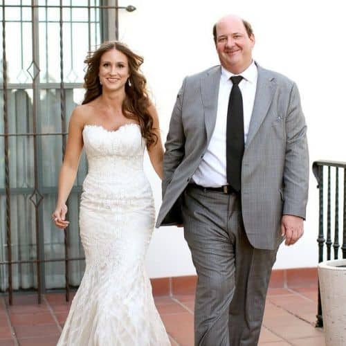 Brian Baumgartner with his wife