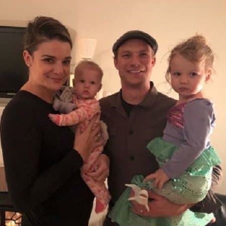 Kimberley with her husband and two daughters