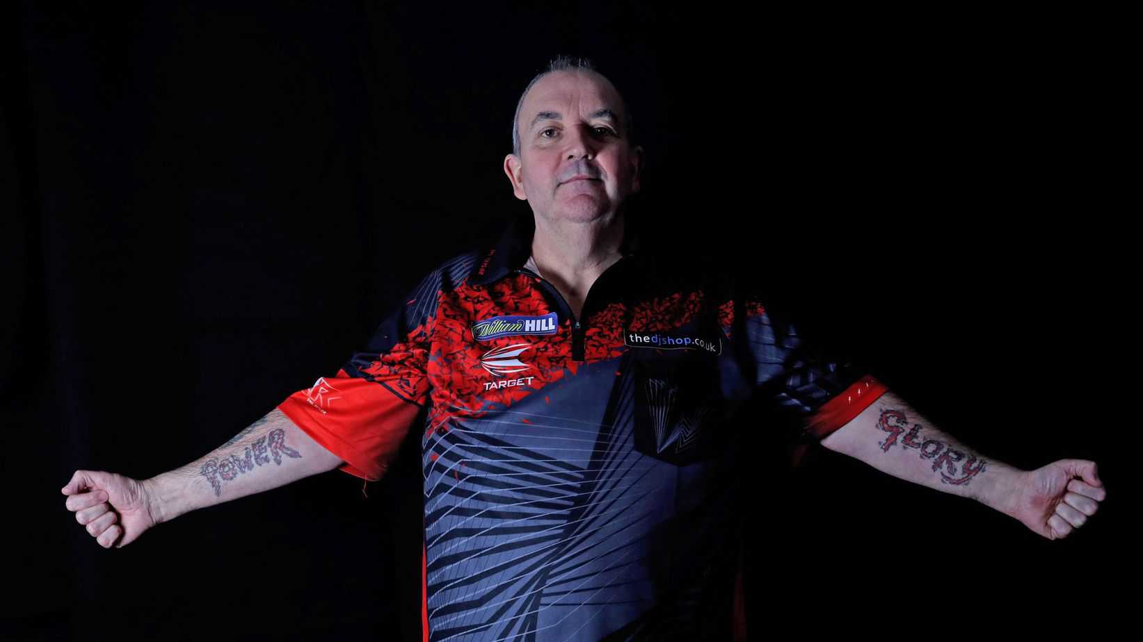 Phil Taylor posing for SkySports