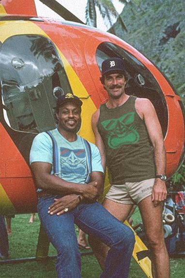 Roger Mosley and Tom Selleck