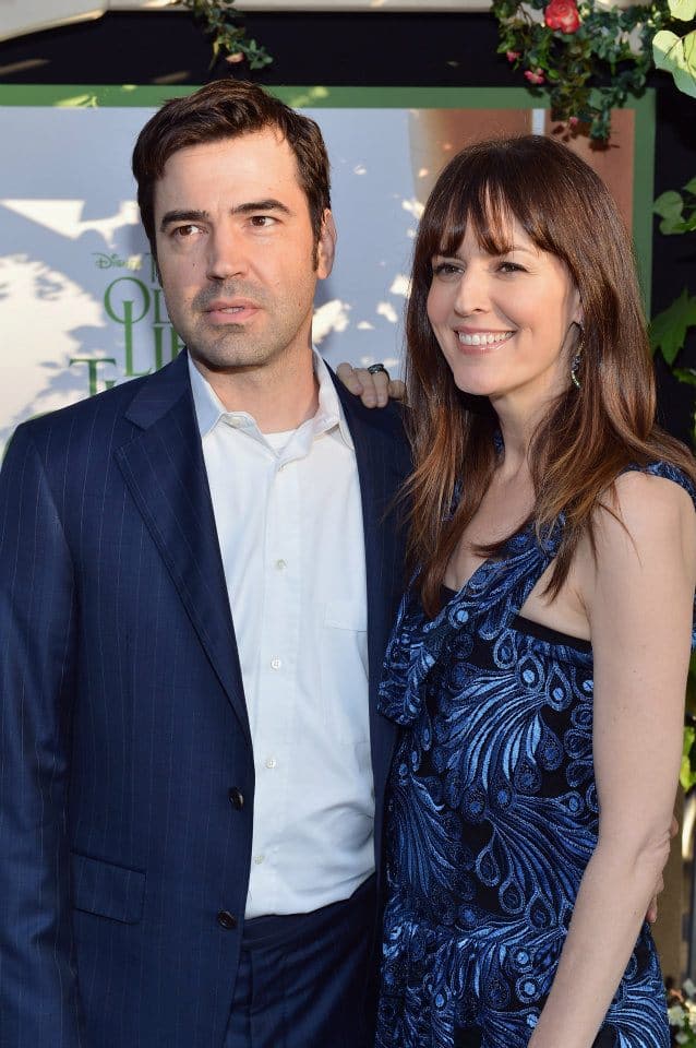Ron Livingston, with his wife Rosemarie DeWitt.