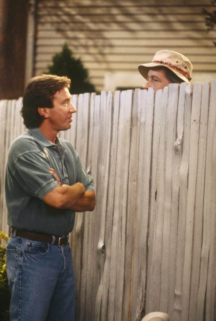 Tim Allen and Earl Hindman in Home Improvement.