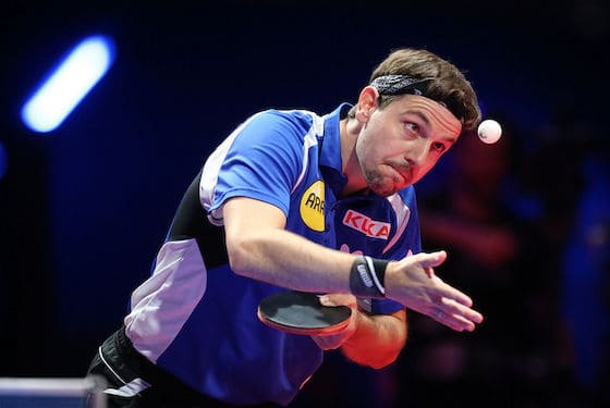 Timo Boll during a match