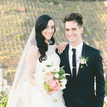 Sarah during her wedding with Brendon Urie