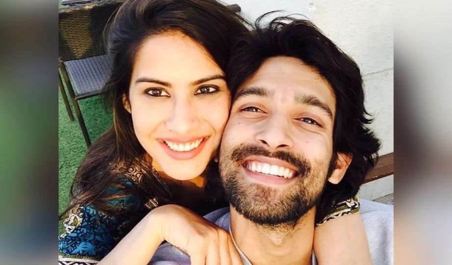 Vikrant Massey with her Fiance