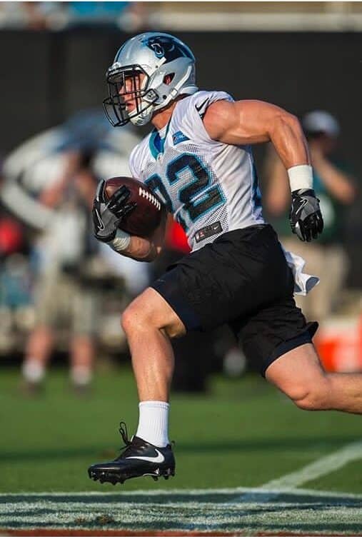 Christian Mccaffrey during the game.