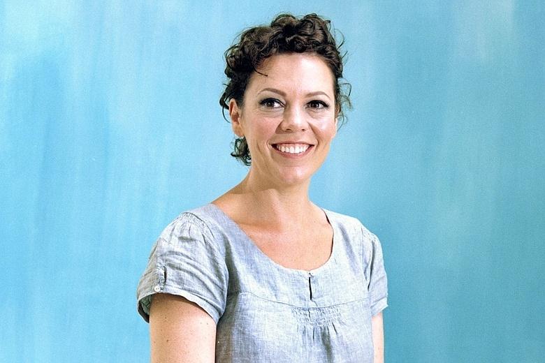 Olivia Colman with a broad smile
