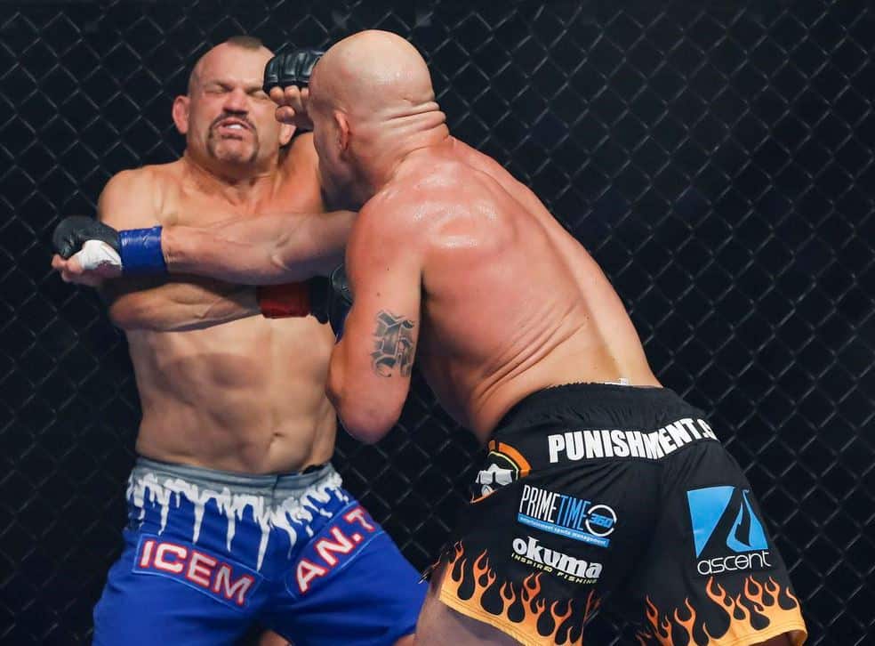Chuck Liddell during the fight.