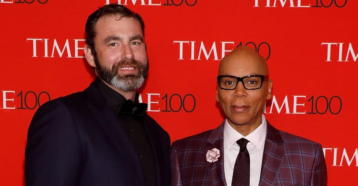 Georges-LeBar-with-his-husband-RuPaul