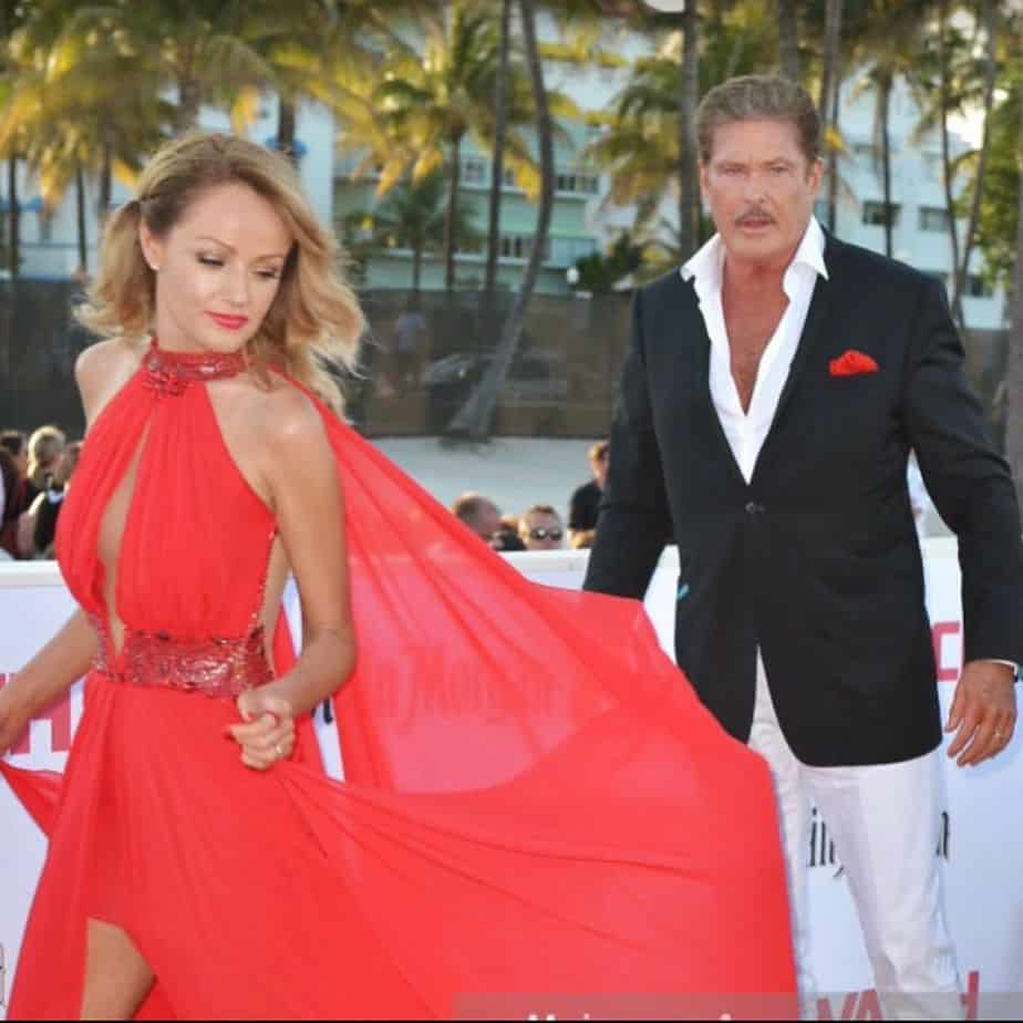 Hayley-Roberts-with-her-husband-David-Hasselhoff