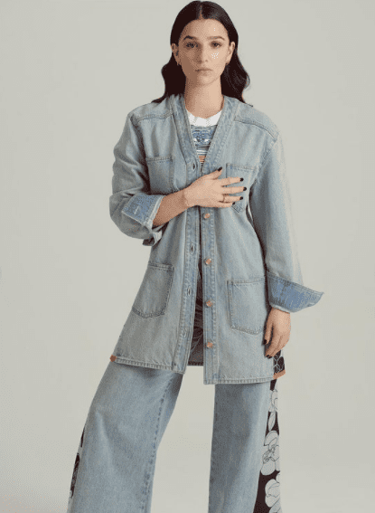Marisa Abela modelling for Stylist magazine in 2021.