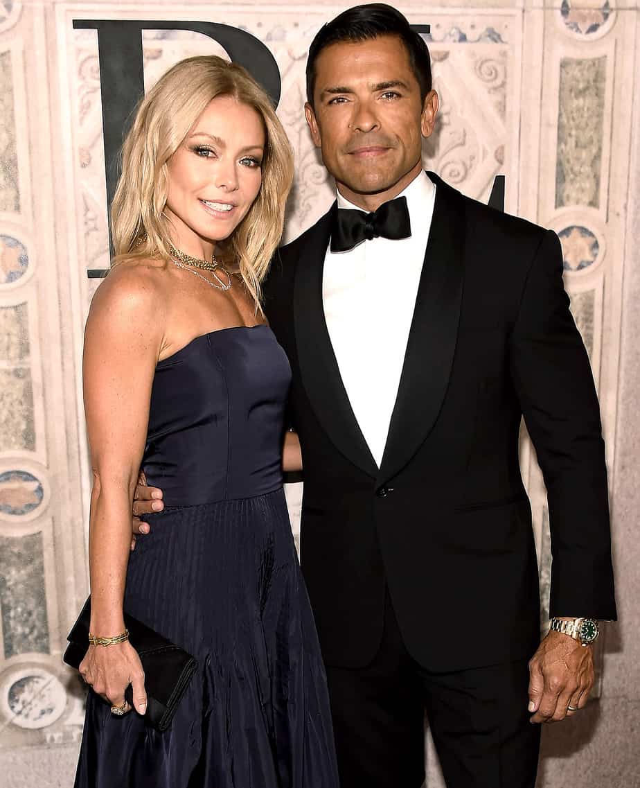 Kelly Ripa and Mark Consuelos attend the Ralph Lauren 50th Anniversary event