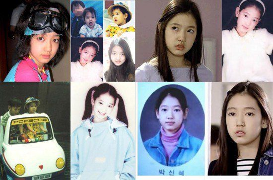 Park Shin-hye childhood photos