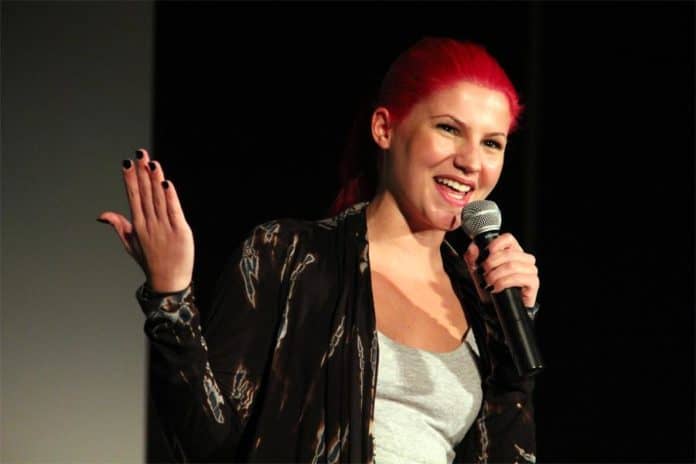 Carly Aquilino during one of her stage performances