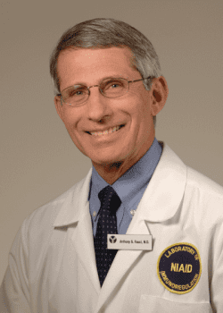 Dr. Fauci In uniform of Director of NIAID