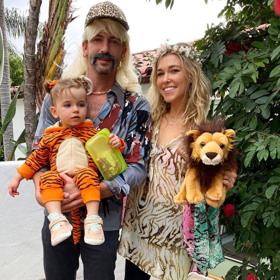 Kevin Lazan enjoying Halloween with his family.