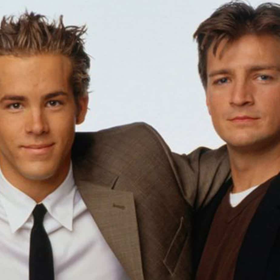 A throwback picture of Ryan Reynolds and Nathan Fillion
