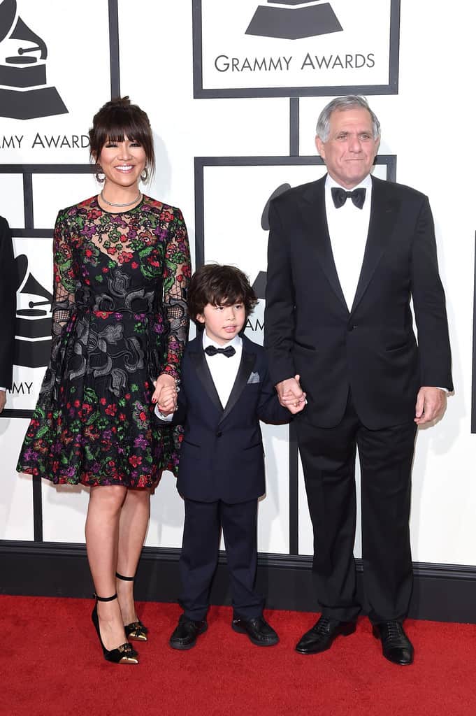 Charlie-Moonves-with-his-parents-at-an-Event