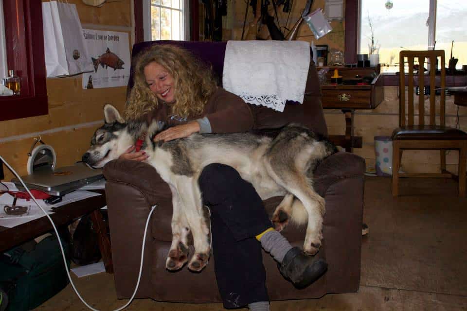 Kate Rorke-Bassich with her dog Jack.