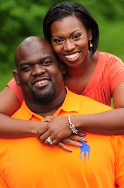Terrence with his wife, Tonya Metcalf.