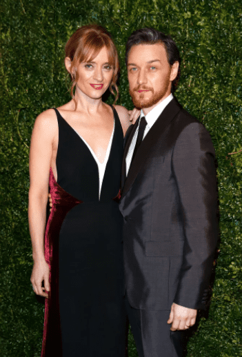 James McAvoy with his ex-wife. 