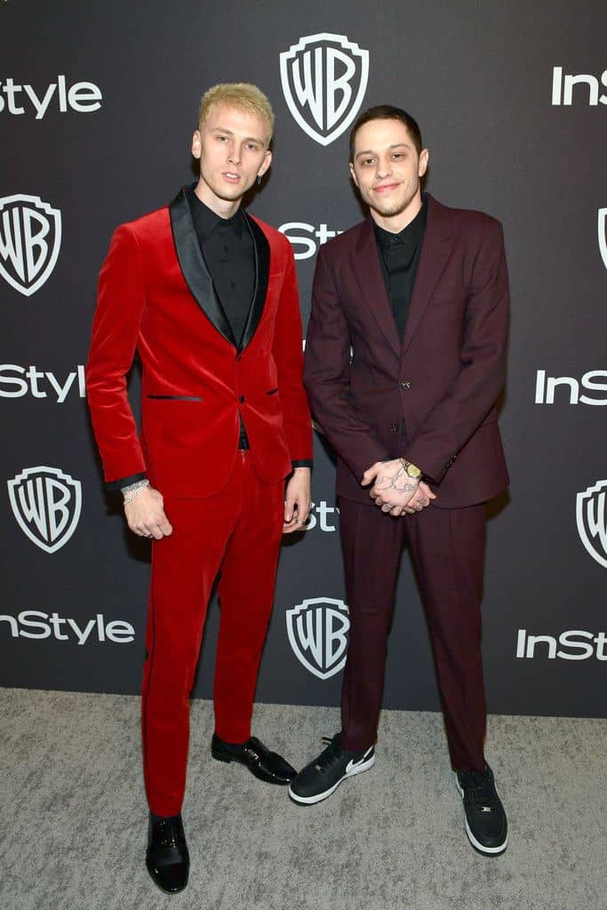 MGK and Pete Davidson during a movie premiere (Source: Pinterest)