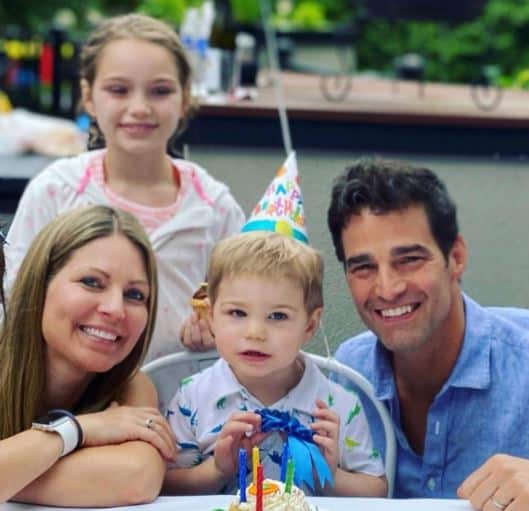 The Marcaino family celebrating their son Mason's birthday.