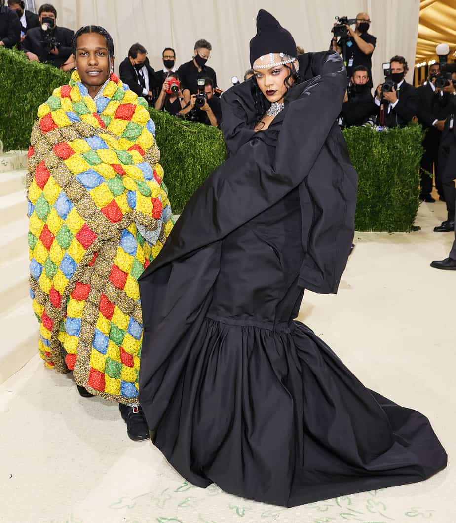 A$ap Rocky with Rihanna during the 2021 Met Gala (Source: People )