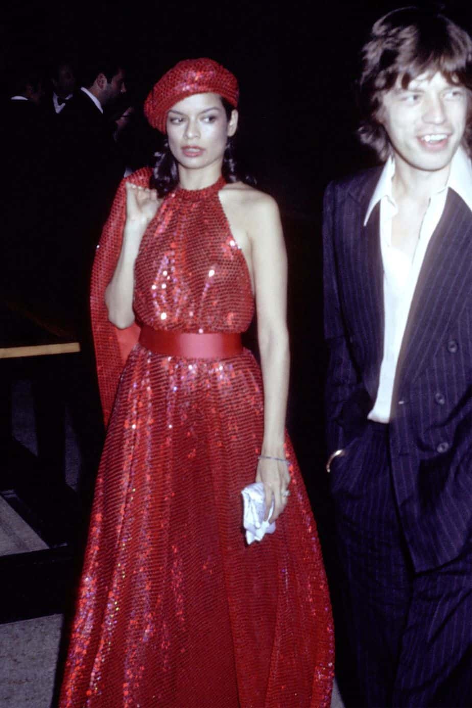 Bianca Jagger's 1974 Met Gala dress has stood the test of time (source: University of Fashion)
