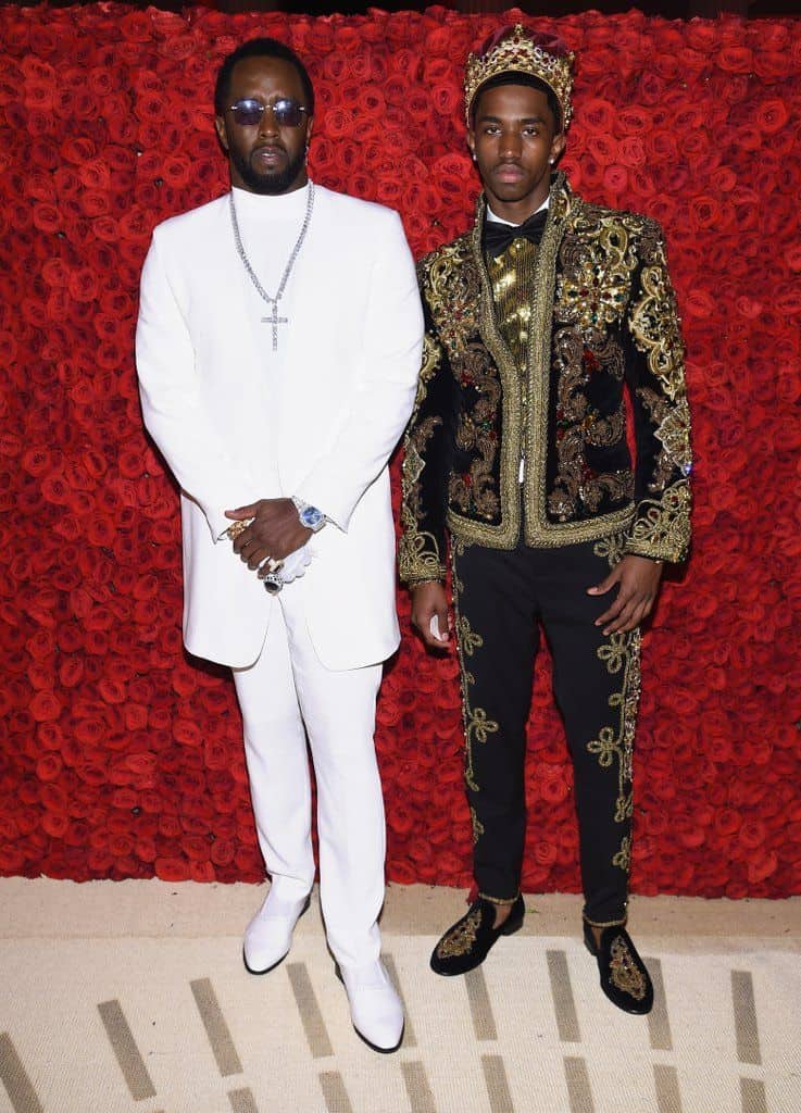 Sean Combs and Christian Combs during the 2018 Met Gala (Source: Vogue)