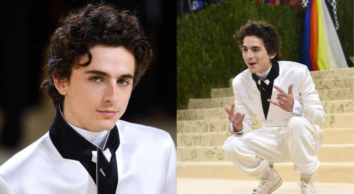 Timothee Chalamet at the 2021 Met Gala (Source: The News Glory)