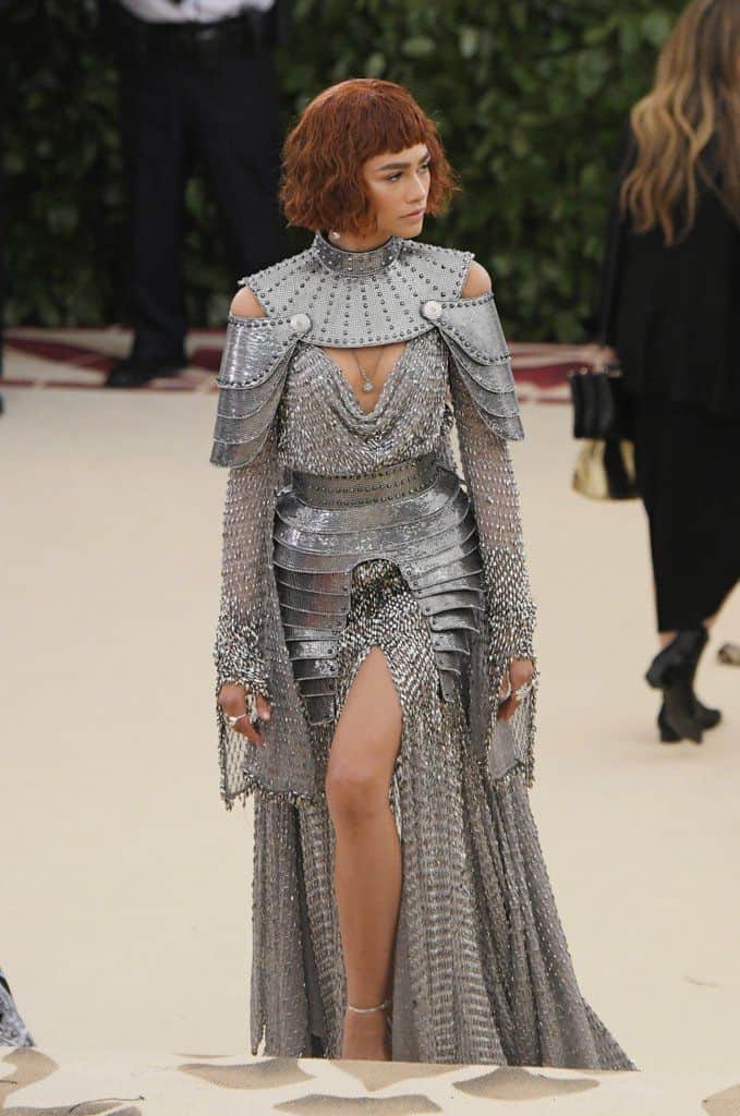 Zendaya's dress was inspired by the legendary Joan of Arc. (source: Pinterest)