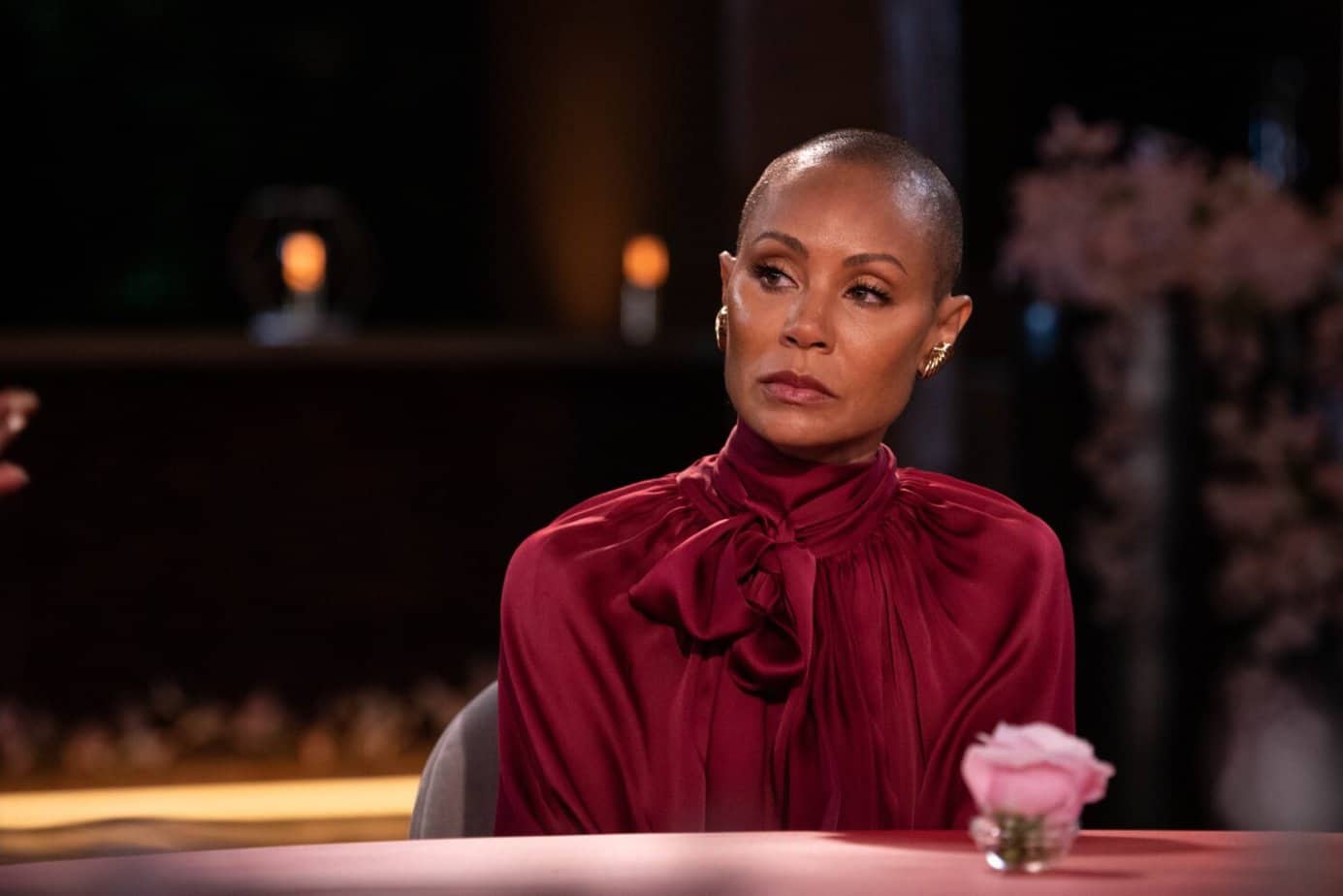 Jada Pinkett Smith talking about her disease in a show. 