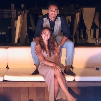 Kalif Raymond with his girlfriend Julia Baker on a date night.