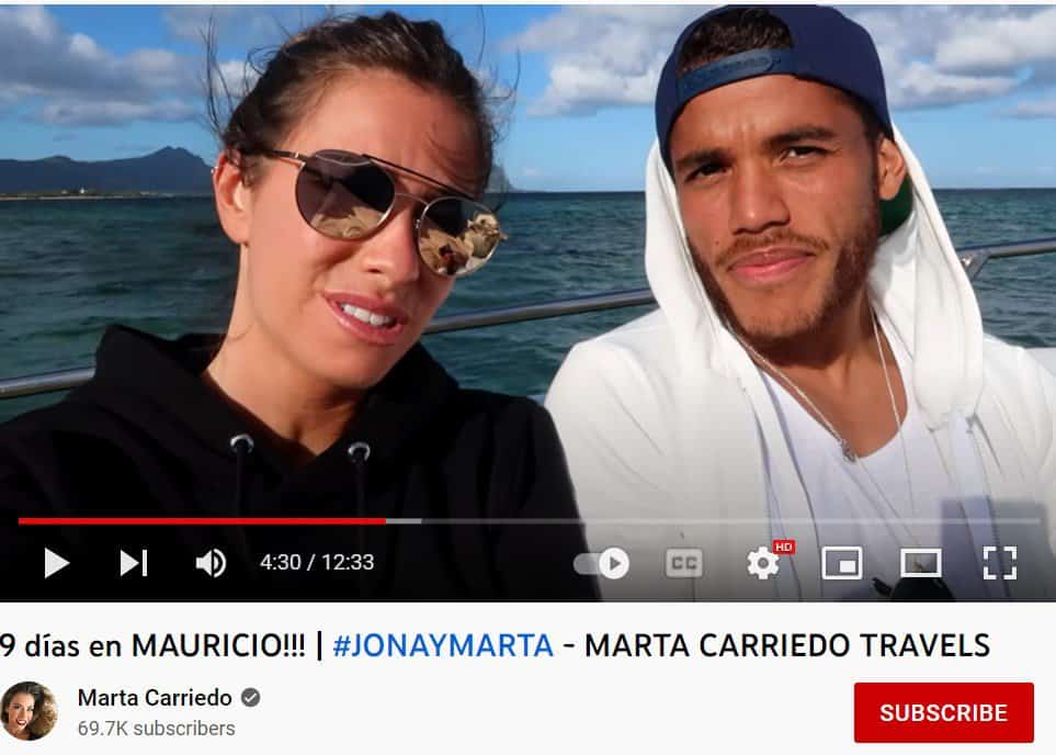 Jonathan Dos Santos seen in Marta Carriedo Youtube vlog