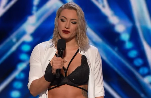Viviana Rossi on AGT stage