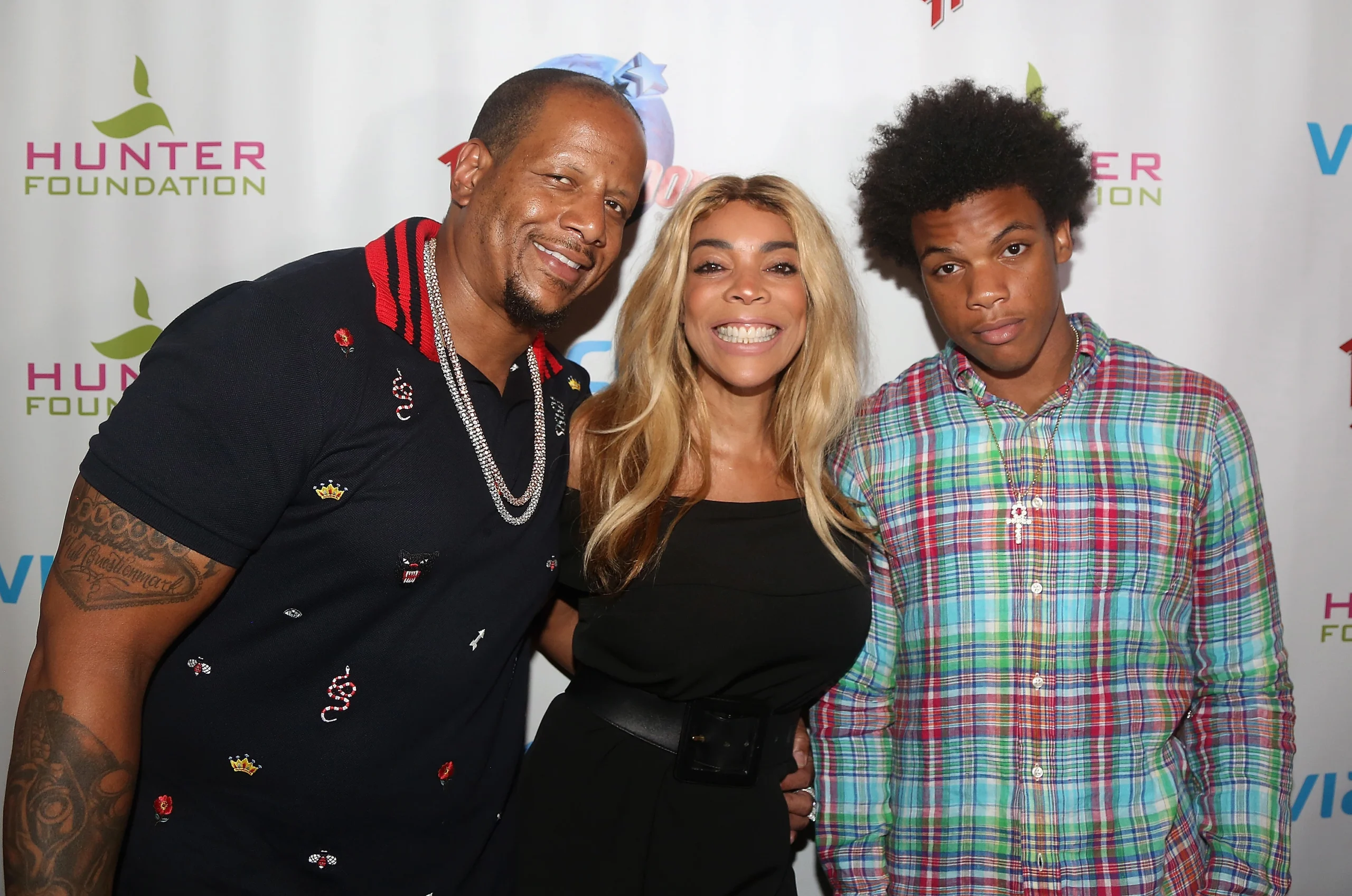 Wendy Williams with her ex-husband Kevin Hunter and son Kevin Hunter Jr Source: The US Sun