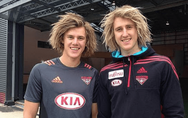 Aaron Heppell leaned on his brother Dyson throughout his VFL career.