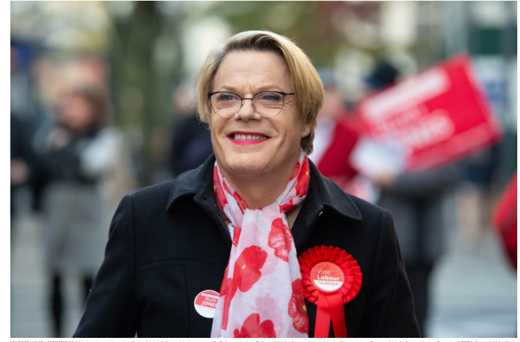 Eddie Izzard, comedian and political activist, visits Newport to show support for Ruth Jones