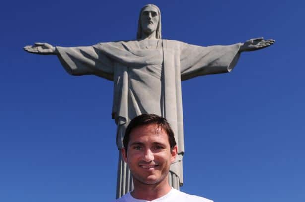 England Team Visit Christ The Redeemer Statue