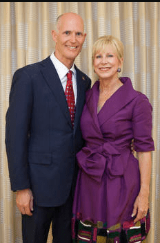 Rick Scott with his wife Ann