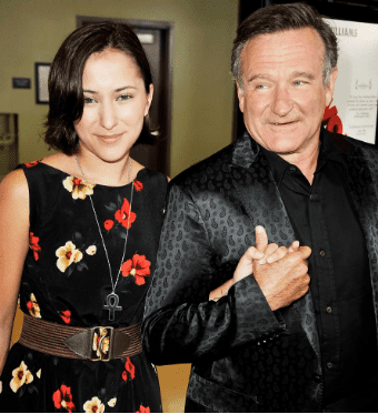 Zelda Williams with her father Robin Willams