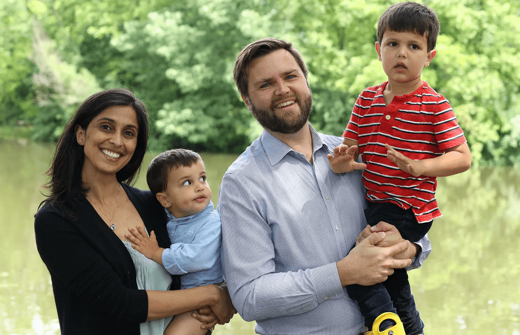 Jd Vance Children Son Ewan Wife Usha; Nationality Net Worth