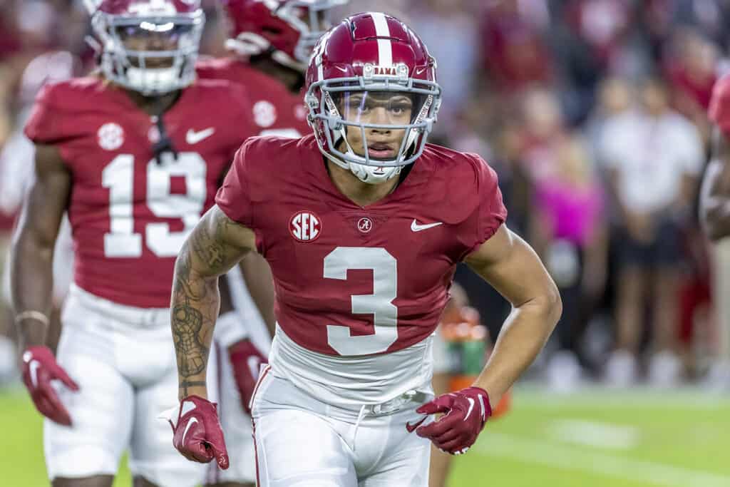 Alabama WR Jermaine Burton Hit Female Fan In Face While Walking Off Field After Loss To Tennessee