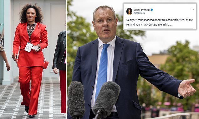Mel B challenges sacked Tory minister over ‘what you said to me in lift’