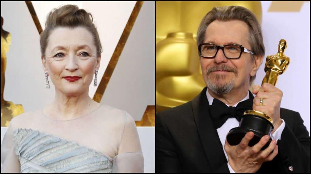 Lesley Manville and Gary Oldman Were Once Married to Each Other- And Now They’re Both Nominated for Oscars