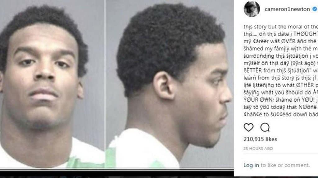 Cam Newton was Arrested For Stealing A Laptop